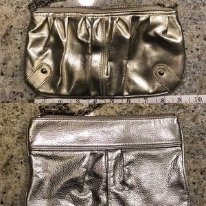 2 Express Wristlet/ Clutches - Gold & Silver